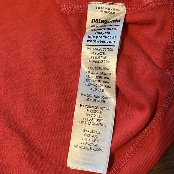 NEW Patagonia Women’s Arnica Tank in Sumac Red - Picture 12 of 12